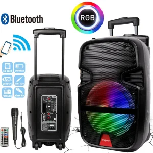 3000 Watt Bluetooth Party  Speaker With Microphone & Remote 
8" Subwoofer High Quality Big Sound